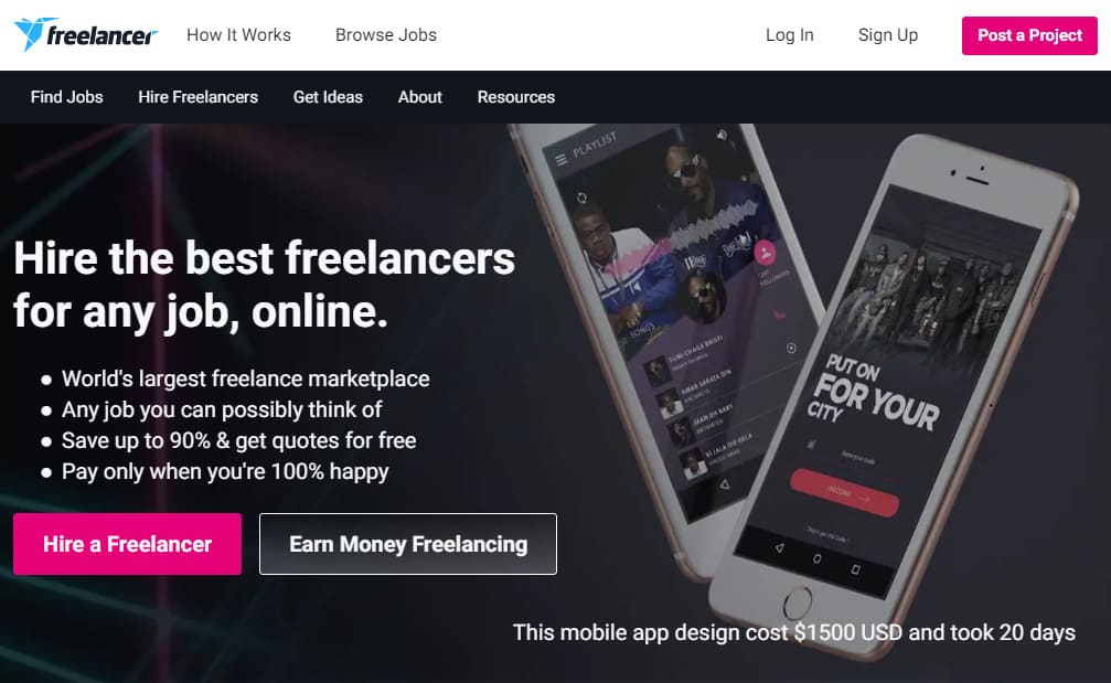 Freelancer freelancing platform