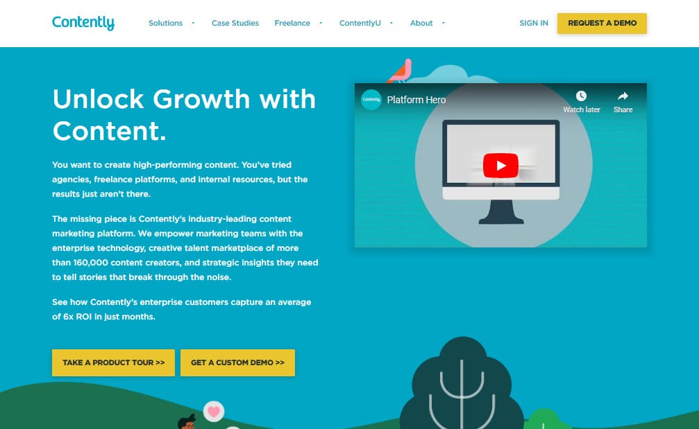 Contently a freelancing website for content creators